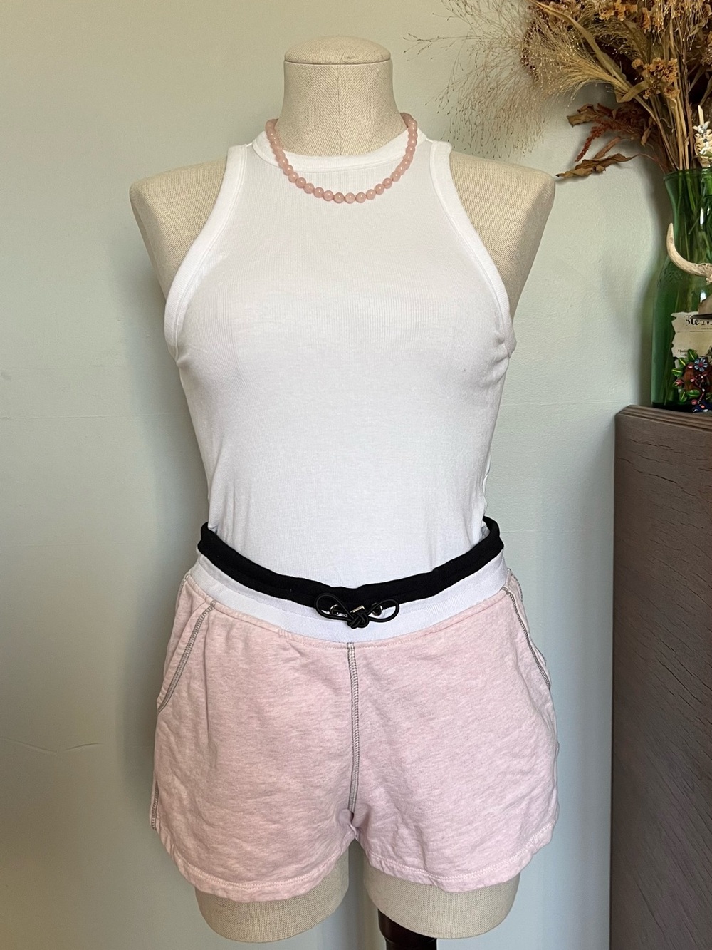 Lululemon White Ribbed Tank Top